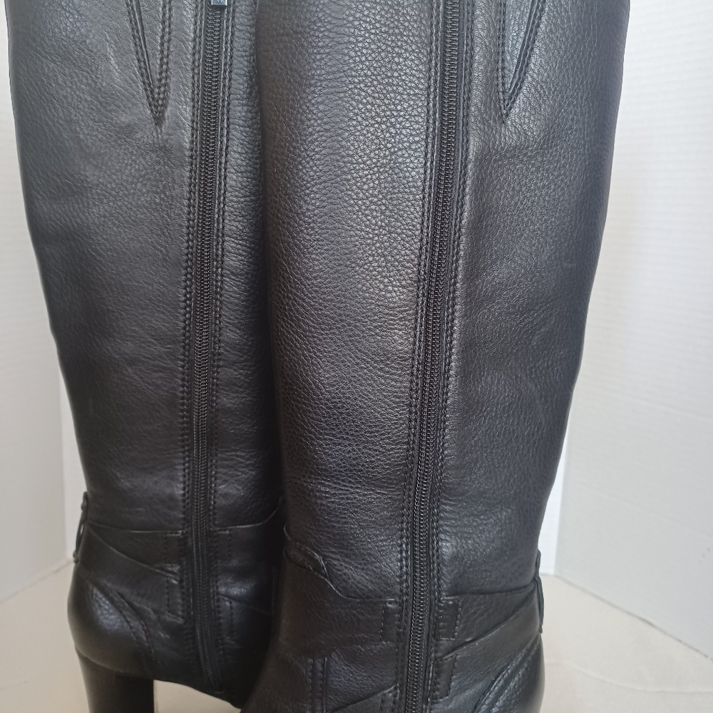 Clarks Jolissa Lapis Black Leather Knee-High 6.5m Boots. NWOB - Picture 6 of 10